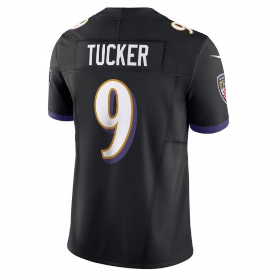 Justin Tucker Baltimore Ravens Nike Vapor F.U.S.E. Limited Alternate Jersey - Black