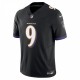 Justin Tucker Baltimore Ravens Nike Vapor F.U.S.E. Limited Alternate Jersey - Black