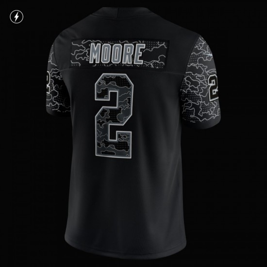 D.J. Moore Carolina Panthers Nike RFLCTV Limited Jersey - Black