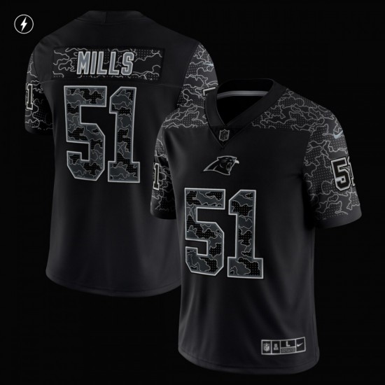 Sam Mills Carolina Panthers Nike Retired Player RFLCTV Limited Jersey - Black