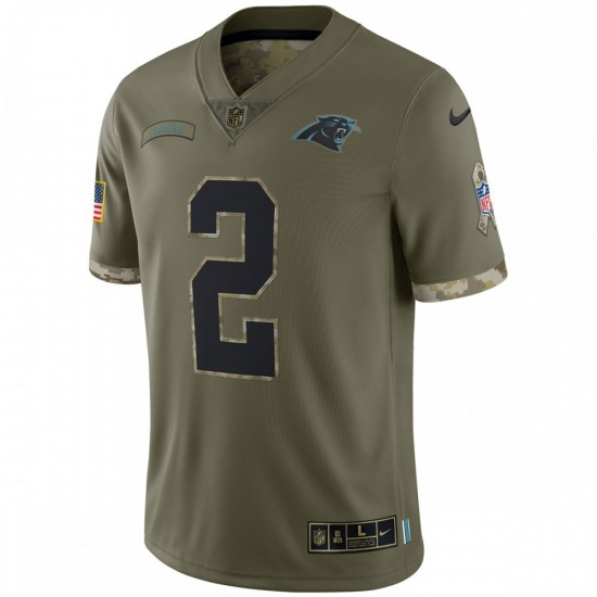 D.J. Moore Carolina Panthers Nike 2022 Salute To Service Limited Jersey - Olive