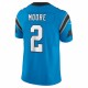 D.J. Moore Carolina Panthers Nike Alternate Vapor F.U.S.E. Limited Jersey - Blue