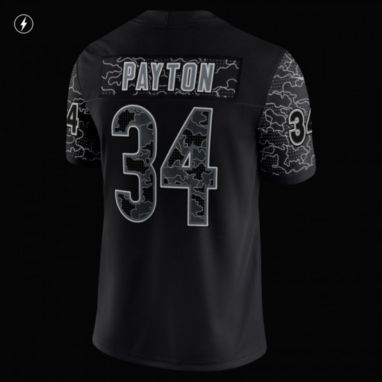 Walter Payton Chicago Bears Nike Retired Player RFLCTV Limited Jersey - Black