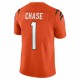 Ja'Marr Chase Cincinnati Bengals Nike Alternate Vapor Limited Jersey - Orange