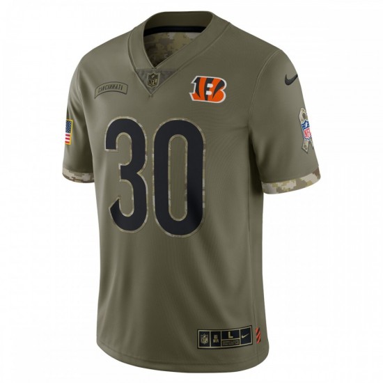 Jessie Bates III Cincinnati Bengals Nike 2022 Salute To Service Limited Jersey - Olive