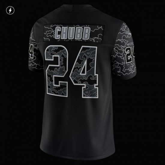 Nick Chubb Cleveland Browns Nike RFLCTV Limited Jersey - Black