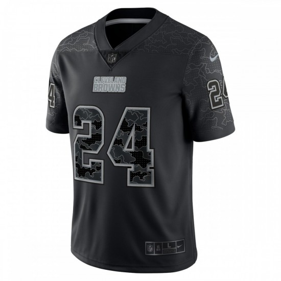 Nick Chubb Cleveland Browns Nike RFLCTV Limited Jersey - Black