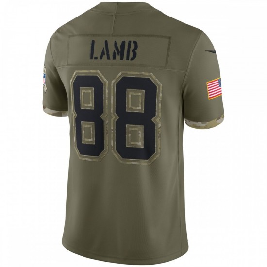 CeeDee Lamb Dallas Cowboys Nike 2022 Salute To Service Limited Jersey - Olive