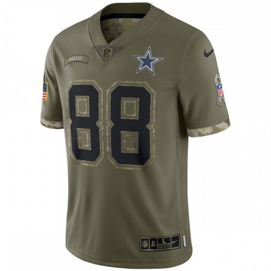 CeeDee Lamb Dallas Cowboys Nike 2022 Salute To Service Limited Jersey - Olive