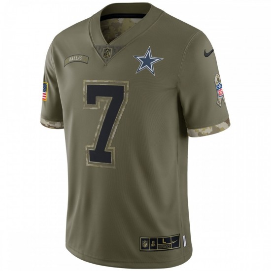 Trevon Diggs Dallas Cowboys Nike 2022 Salute To Service Limited Jersey - Olive