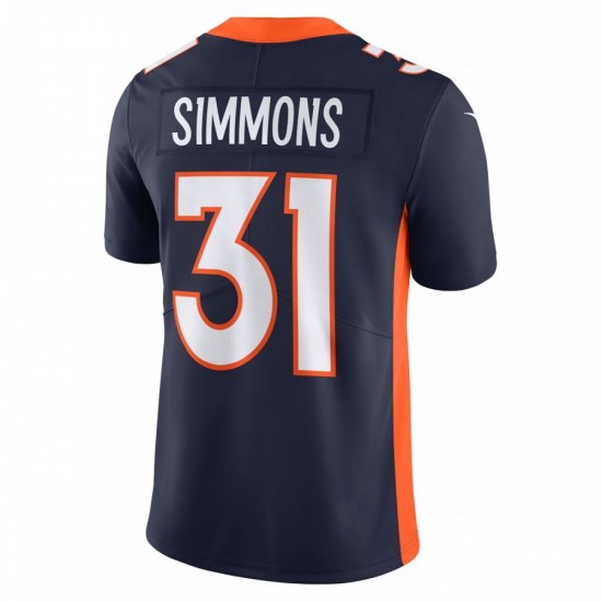 Justin Simmons Denver Broncos Nike  Vapor Untouchable Limited Jersey - Navy