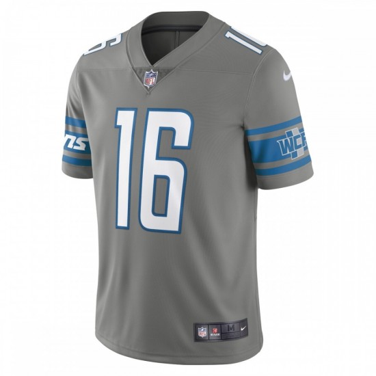 Jared Goff Detroit Lions Nike Alternate Vapor Limited Jersey - Steel