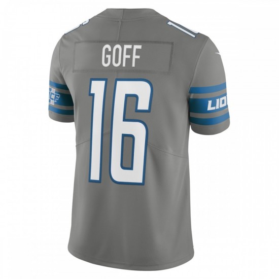 Jared Goff Detroit Lions Nike Alternate Vapor Limited Jersey - Steel