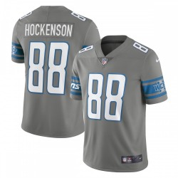 T.J. Hockenson Detroit Lions Nike Vapor Limited Jersey - Steel