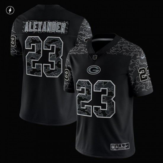 Jaire Alexander Green Bay Packers Nike RFLCTV Limited Jersey - Black