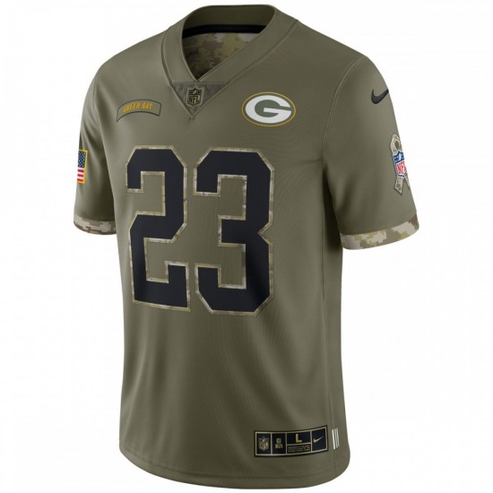 Jaire Alexander Green Bay Packers Nike 2022 Salute To Service Limited Jersey - Olive