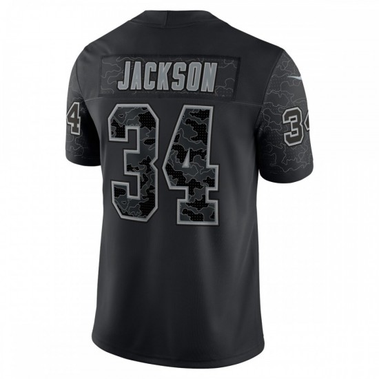 Bo Jackson Las Vegas Raiders Nike Retired Player RFLCTV Limited Jersey - Black