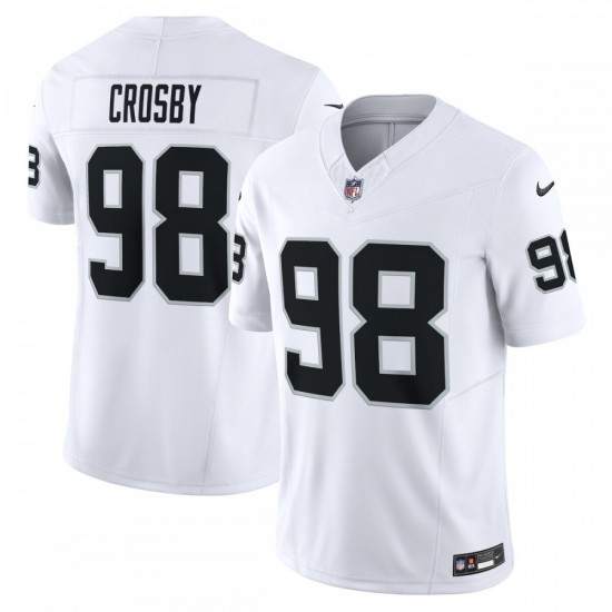 Maxx Crosby Las Vegas Raiders Nike Vapor F.U.S.E. Limited  Jersey - White