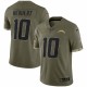 Justin Herbert Los Angeles Chargers Nike 2022 Salute To Service Limited Jersey - Olive