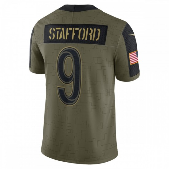 Matthew Stafford Los Angeles Rams Nike 2021 Salute To Service Limited Player Jersey - Olive