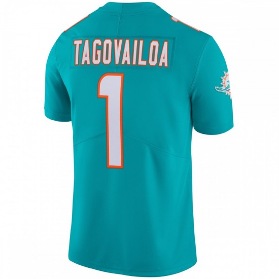 Tua Tagovailoa Miami Dolphins Nike Vapor Limited Jersey - Aqua