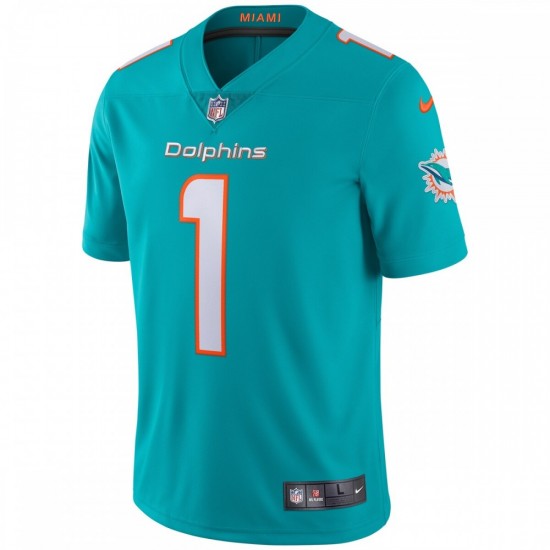 Tua Tagovailoa Miami Dolphins Nike Vapor Limited Jersey - Aqua