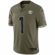 Tua Tagovailoa Miami Dolphins Nike 2022 Salute To Service Limited Jersey - Olive