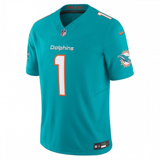 Tua Tagovailoa Miami Dolphins Nike Vapor F.U.S.E. Limited Jersey - Aqua