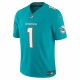 Tua Tagovailoa Miami Dolphins Nike Vapor F.U.S.E. Limited Jersey - Aqua