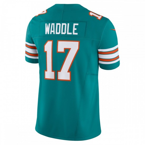 Jaylen Waddle Miami Dolphins Nike Vapor F.U.S.E. Limited Alternate 1 Jersey - Aqua