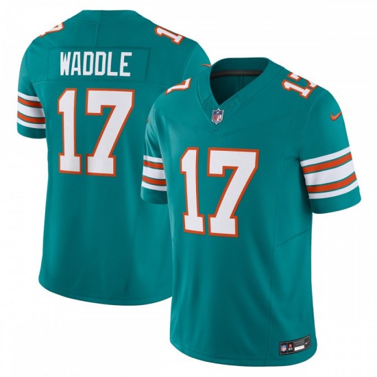 Jaylen Waddle Miami Dolphins Nike Vapor F.U.S.E. Limited Alternate 1 Jersey - Aqua