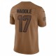 Jaylen Waddle Miami Dolphins Nike 2023 Salute To Service Limited Jersey - Brown