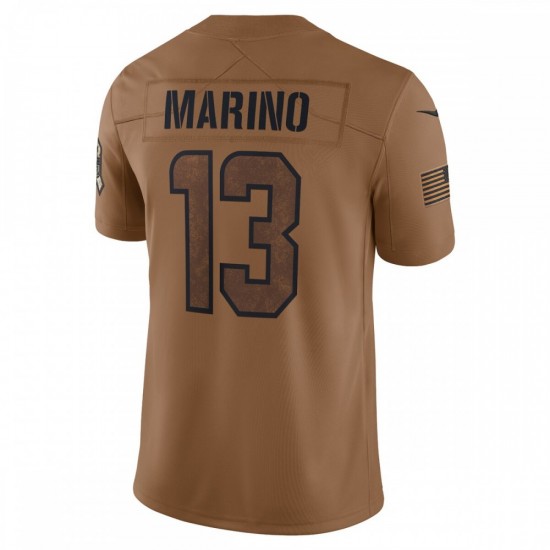 Dan Marino Miami Dolphins Nike 2023 Salute To Service Retired Player Limited Jersey - Brown