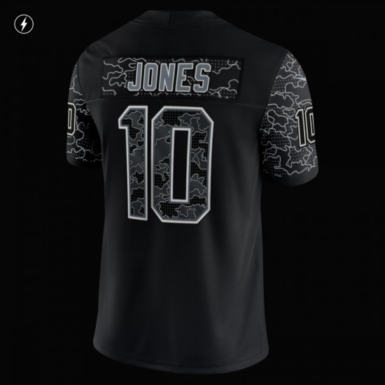 Mac Jones New England Patriots Nike RFLCTV Limited Jersey - Black