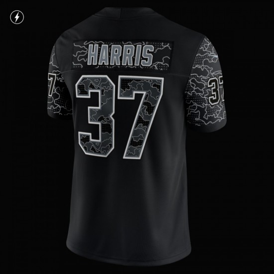 Damien Harris New England Patriots Nike RFLCTV Limited Jersey - Black