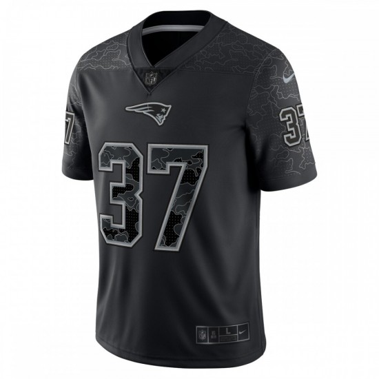 Damien Harris New England Patriots Nike RFLCTV Limited Jersey - Black