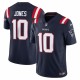 Mac Jones New England Patriots Nike Vapor F.U.S.E. Limited Jersey - Navy