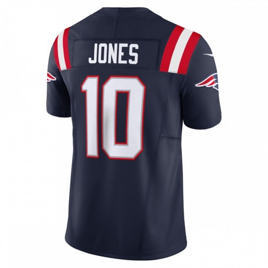 Mac Jones New England Patriots Nike Vapor F.U.S.E. Limited Jersey - Navy