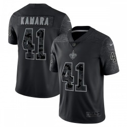 Alvin Kamara New Orleans Saints Nike RFLCTV Limited Jersey - Black