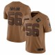 Lawrence Taylor New York Giants Nike 2023 Salute To Service Retired Player Limited Jersey - Brown