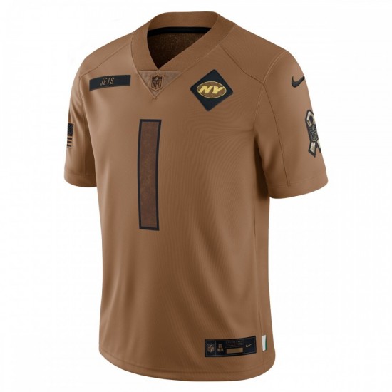 Ahmad Sauce Gardner New York Jets Nike 2023 Salute To Service Limited Jersey - Brown