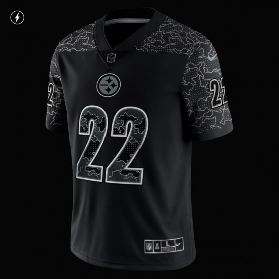 Najee Harris Pittsburgh Steelers Nike RFLCTV Limited Jersey - Black