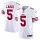 Trey Lance San Francisco 49ers Nike Vapor Limited Jersey - White