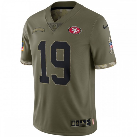 Deebo Samuel San Francisco 49ers Nike 2022 Salute To Service Limited Jersey - Olive