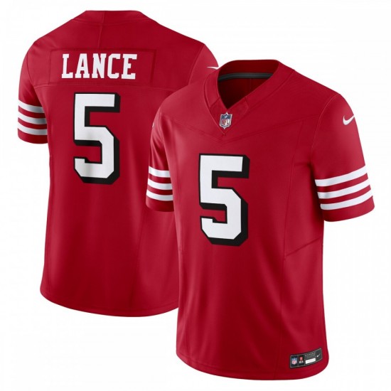 Trey Lance San Francisco 49ers Nike Vapor F.U.S.E. Limited Alternate 1 Jersey - Scarlet