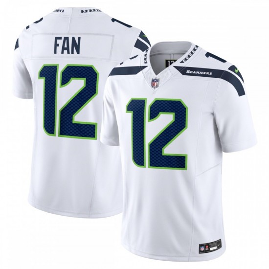 12 Fan Seattle Seahawks Nike Vapor F.U.S.E. Limited Jersey - White