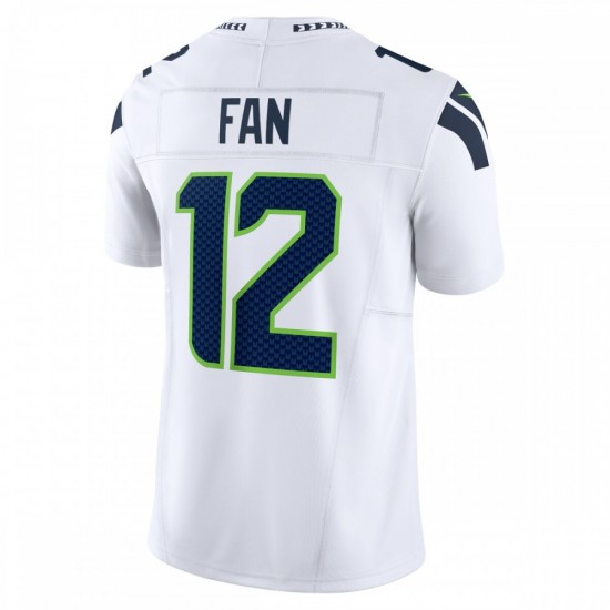 12 Fan Seattle Seahawks Nike Vapor F.U.S.E. Limited Jersey - White