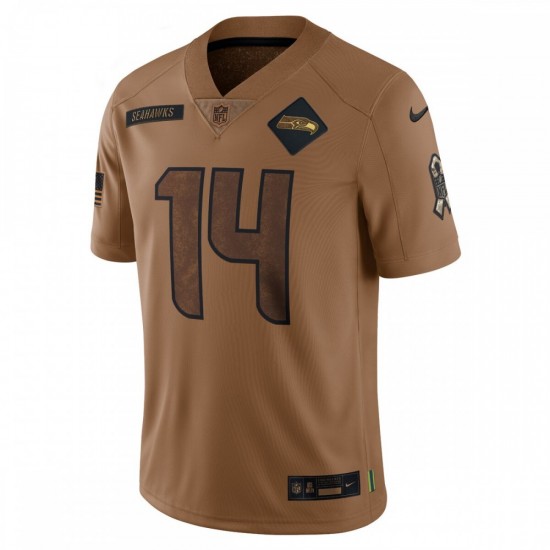 DK Metcalf Seattle Seahawks Nike 2023 Salute To Service Limited Jersey - Brown