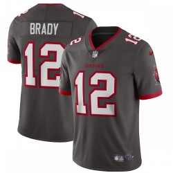 Tom Brady Tampa Bay Buccaneers Nike Alternate Vapor Limited Jersey - Pewter