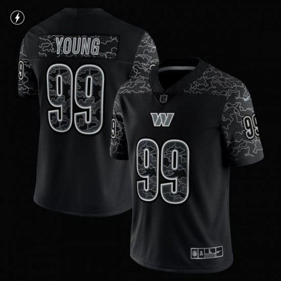 Chase Young Washington Commanders Nike RFLCTV Limited Jersey - Black